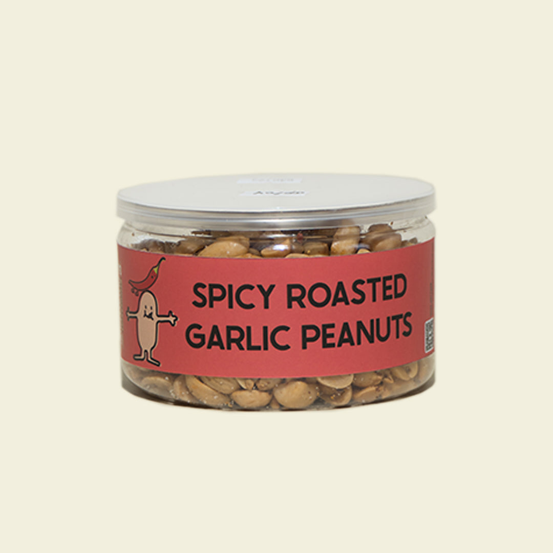 Spicy Roasted Garlic Peanuts
