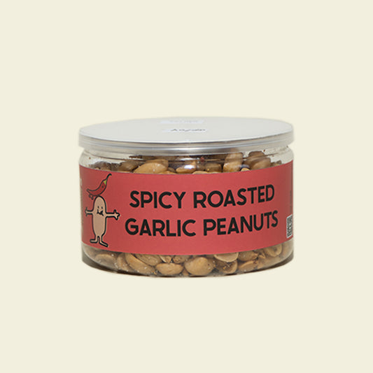 Spicy Roasted Garlic Peanuts